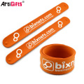 Cheap Custom silicone rubber slap bracelet